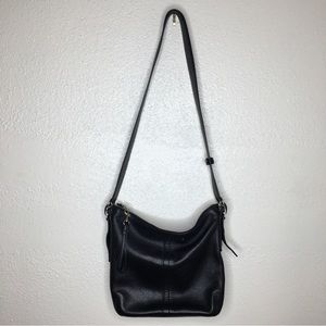 COACH Vintage Black Leather Legacy Slim Shoulder Bag